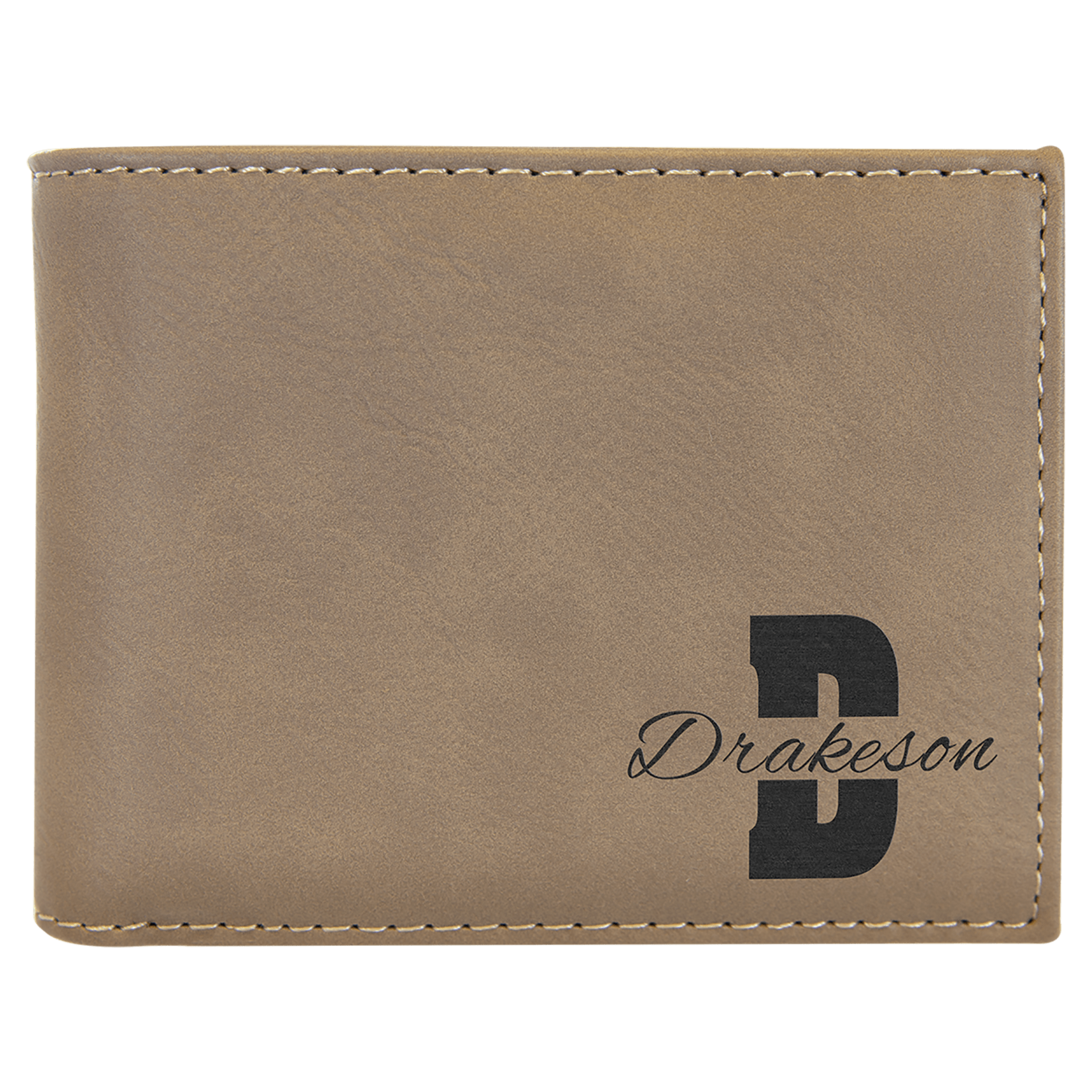 Prim In Proper Custom Engraved Bifold Wallet w/Flip ID