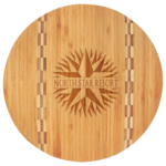 Prim In Proper Bamboo Round Cutting Board w/Inlay 11.75"