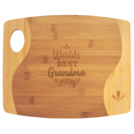 Prim In Proper Bamboo Cutting Board w/Handle 13.75x11.5"