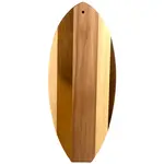 Totally Bamboo Lil Surfer Shiplap Surfboard Shaped Serving Cutting Board