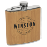 Prim In Proper Leatherette Flask 6 oz