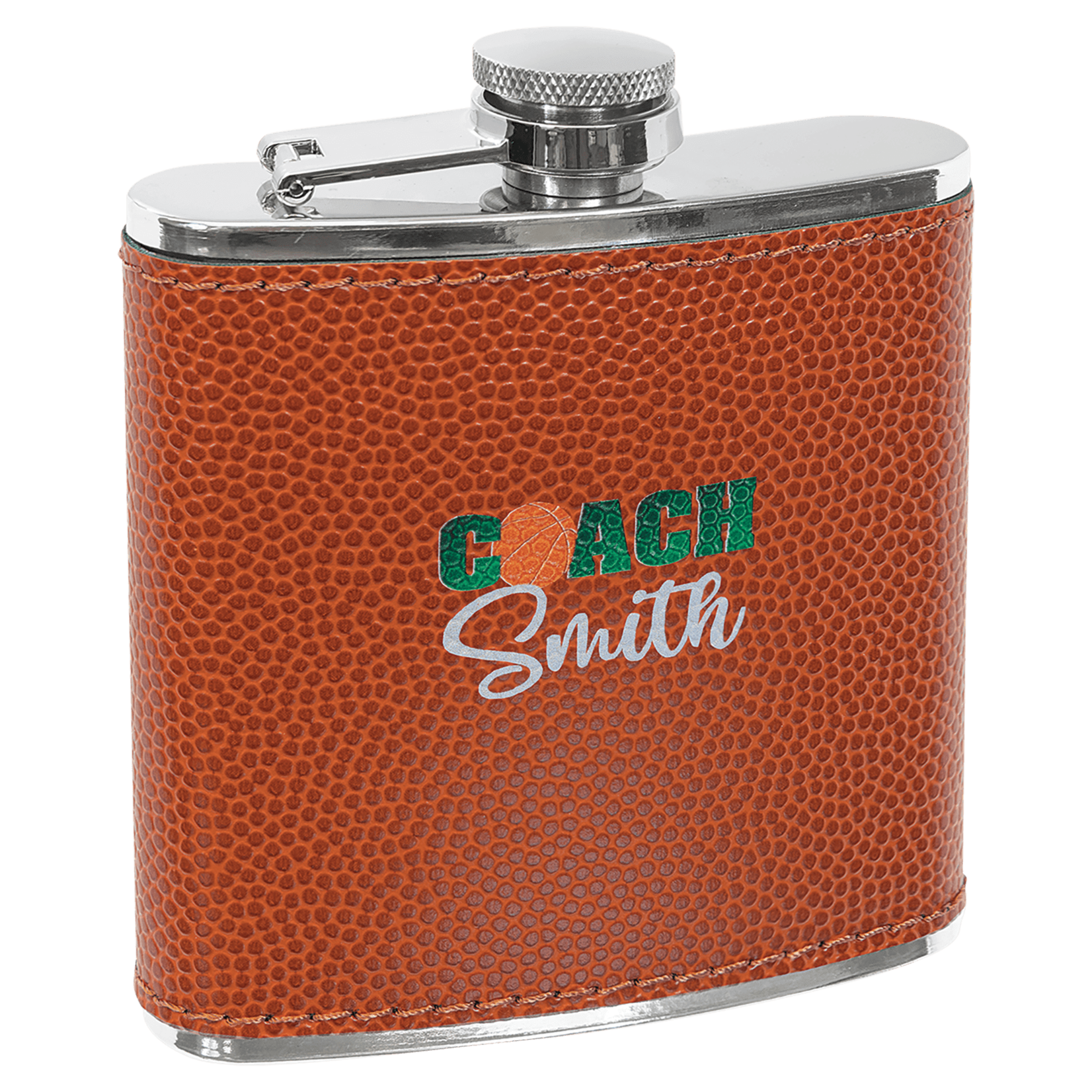 Prim In Proper Custom Engraved Leatherette Flask 6 oz