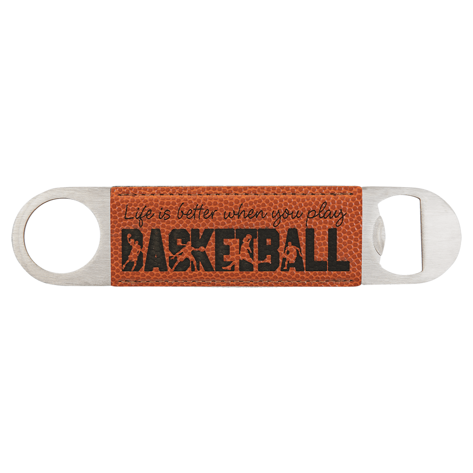 Prim In Proper Custom Engraved Bottle Opener - Leatherette Grip
