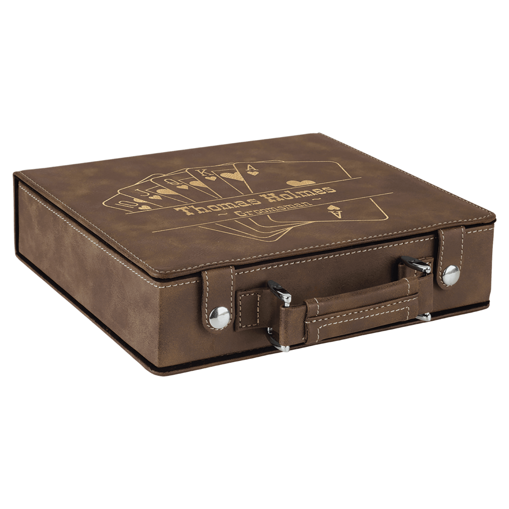 Prim In Proper Custom Engraved 100 Chip Poker Set
