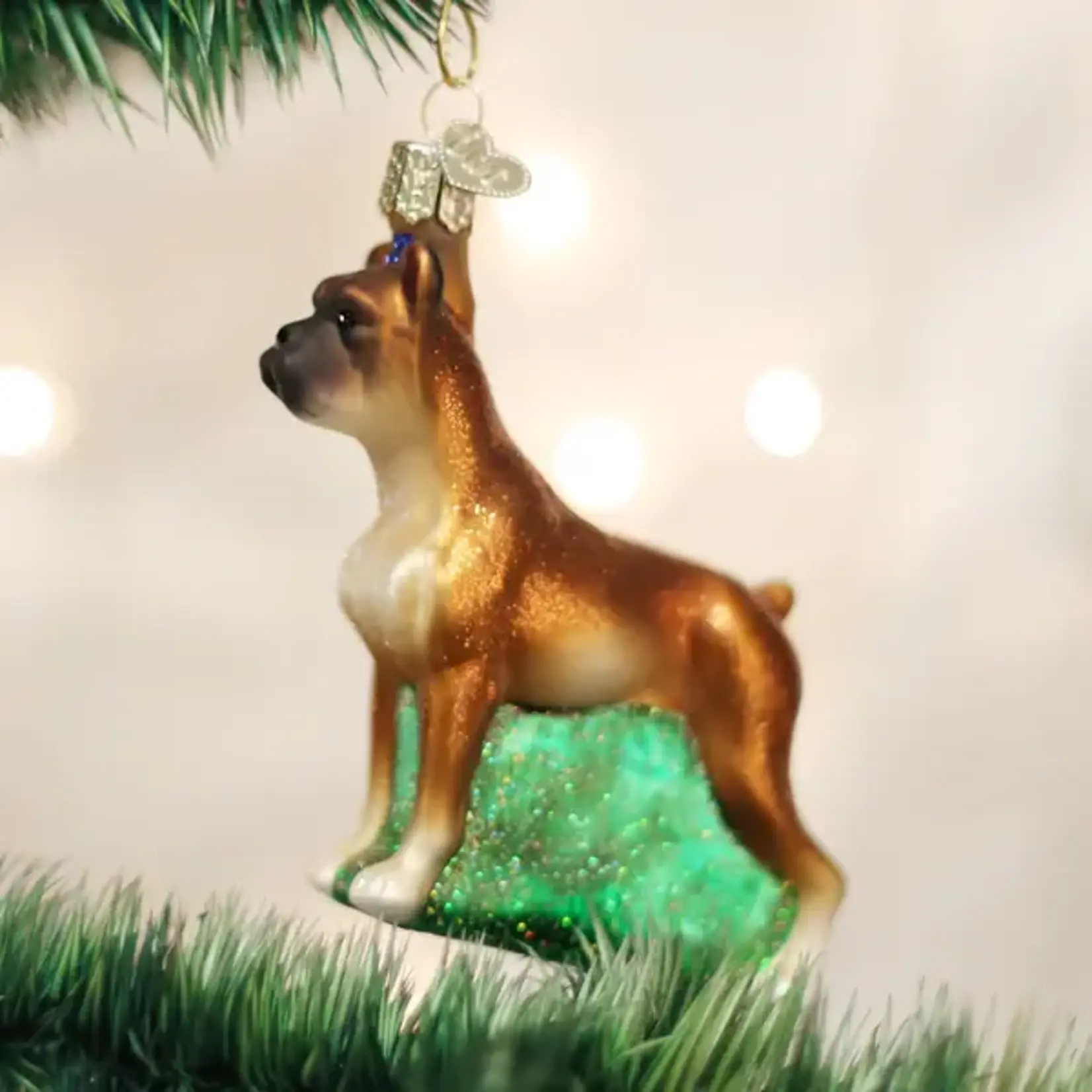 Old World Christmas OWC Ornament- Boxer Dog