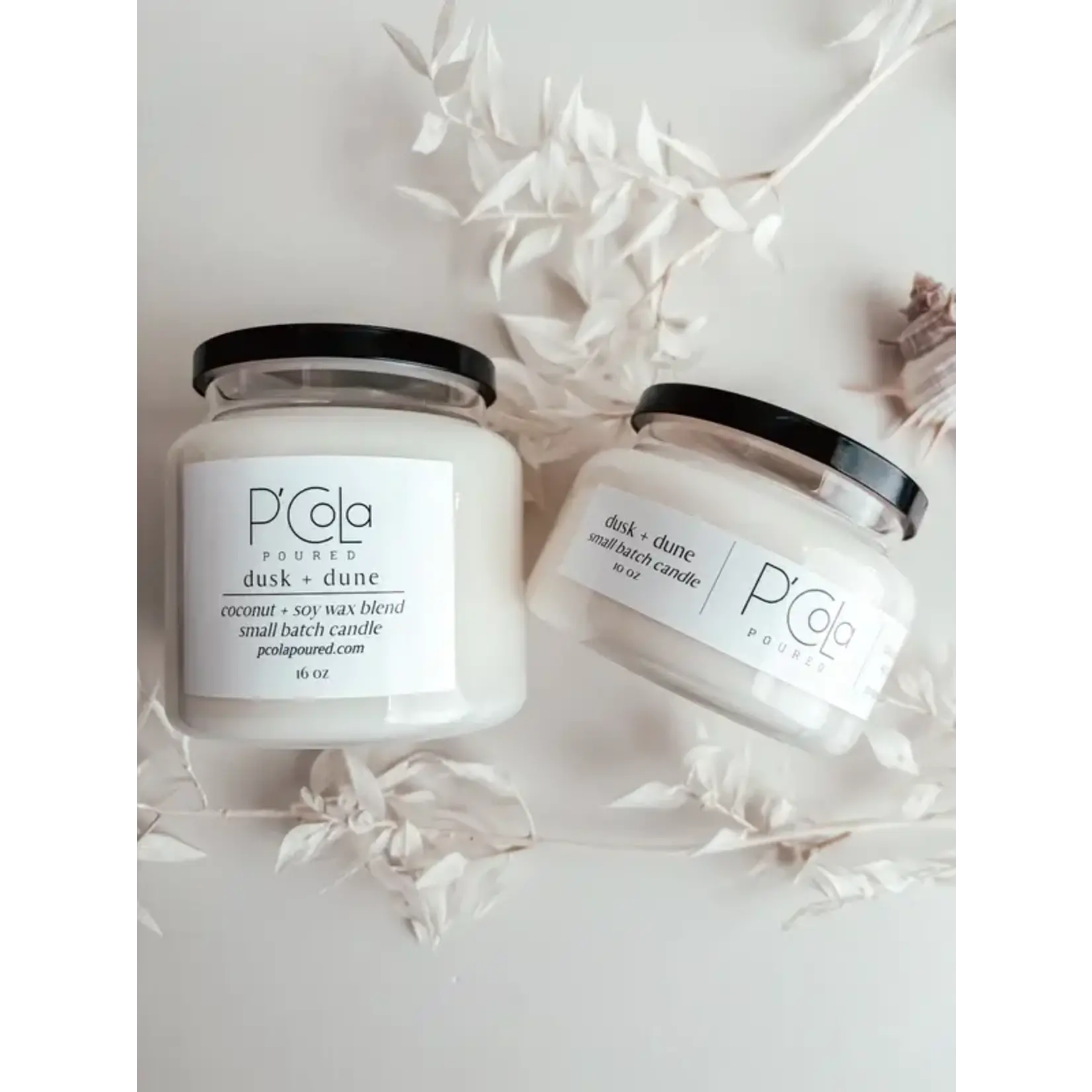 P'Cola Soap Co. Dusk + Dune Candle 10 oz