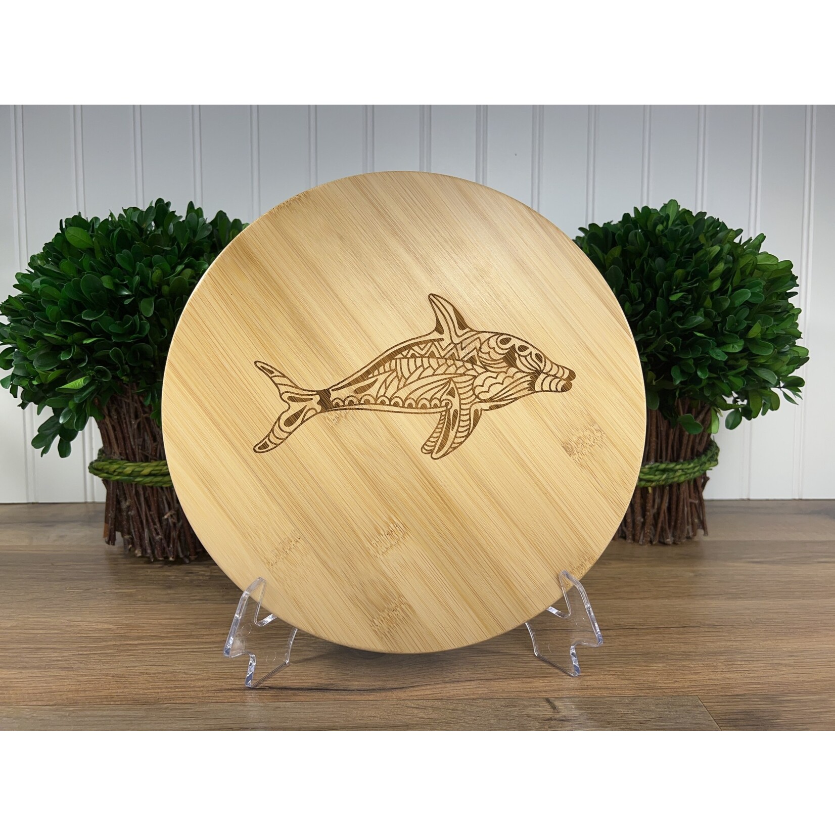 Prim In Proper Custom Engraved Bamboo Lazy Susan 10”