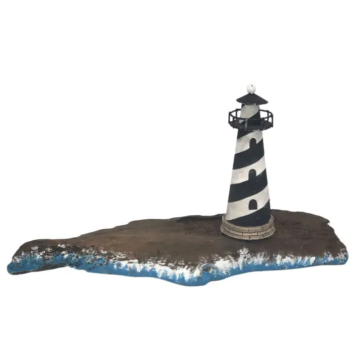 Driftwood Lighthouse Table Accent - Prim in Proper