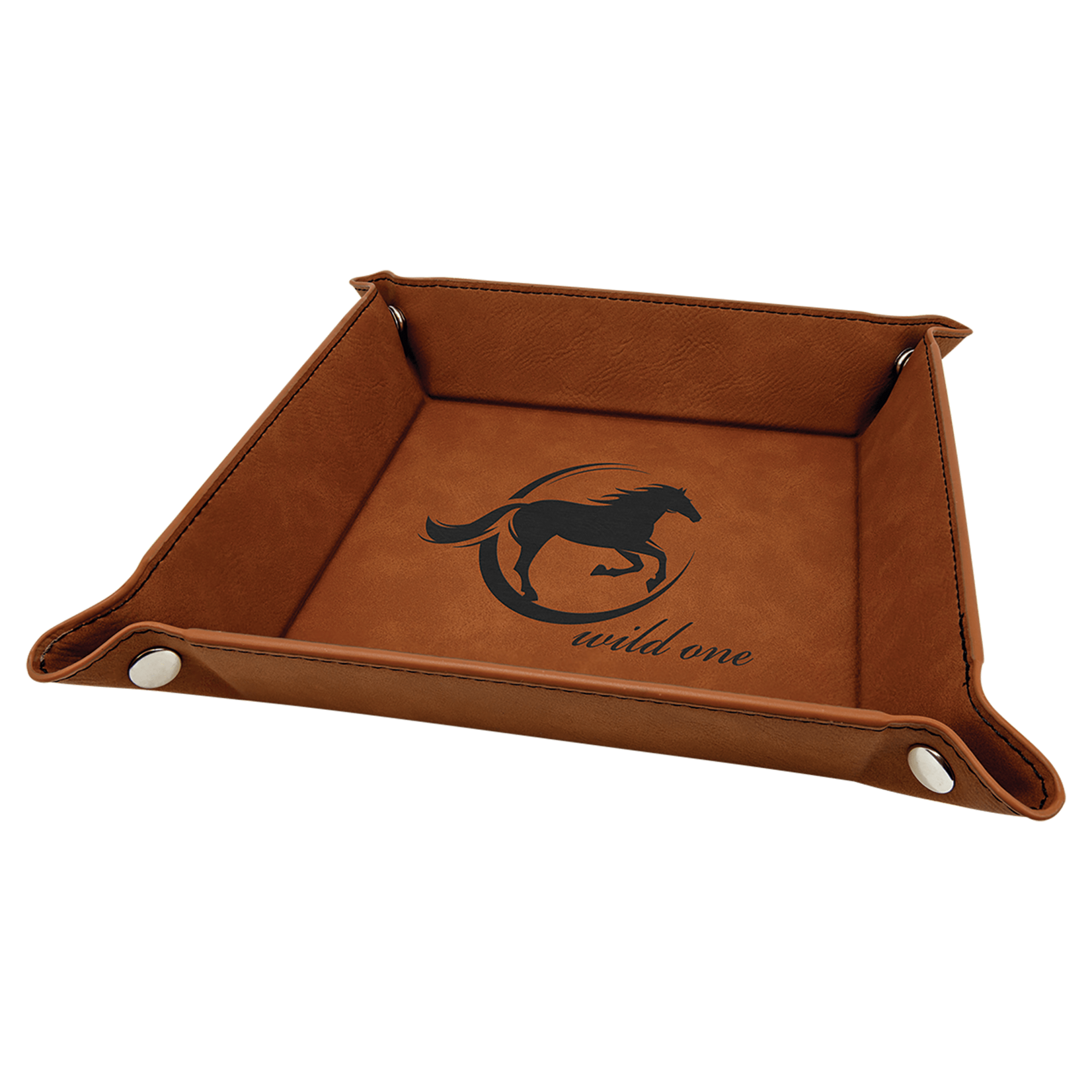 Prim In Proper Custom Engraved Snap-up Catch All Tray 6x6