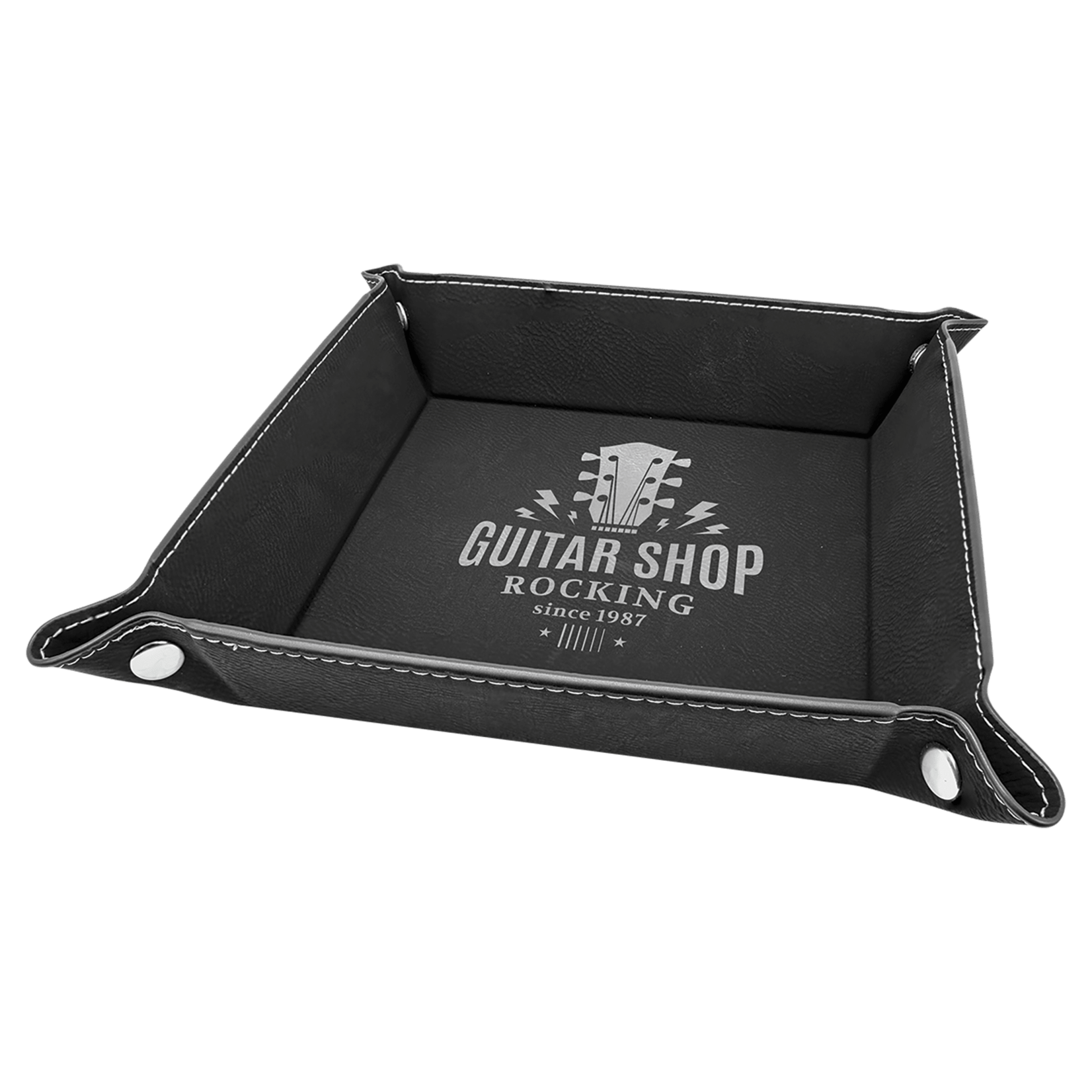 Prim In Proper Custom Engraved Snap-up Catch All Tray 6x6