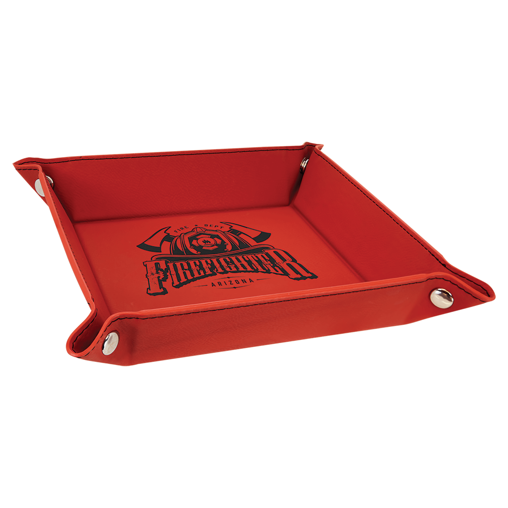 Prim In Proper Custom Engraved Snap-up Catch All Tray 6x6