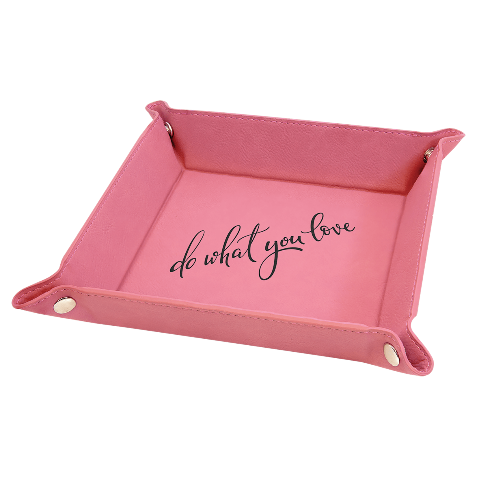 Prim In Proper Custom Engraved Snap-up Catch All Tray 6x6