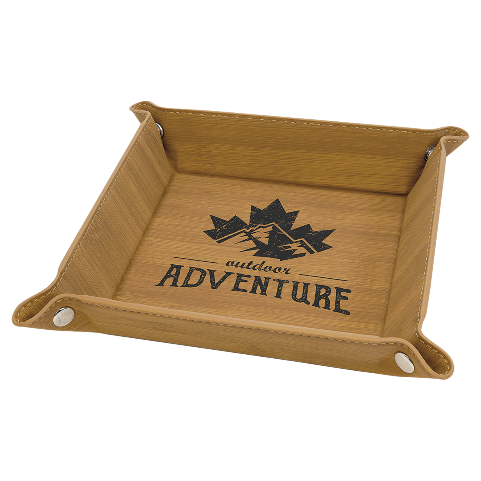Prim In Proper Custom Engraved Snap-up Catch All Tray 6x6