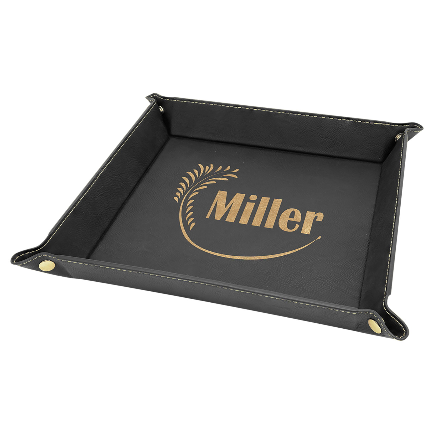 Prim In Proper Custom Engraved Catch All Tray 9x9