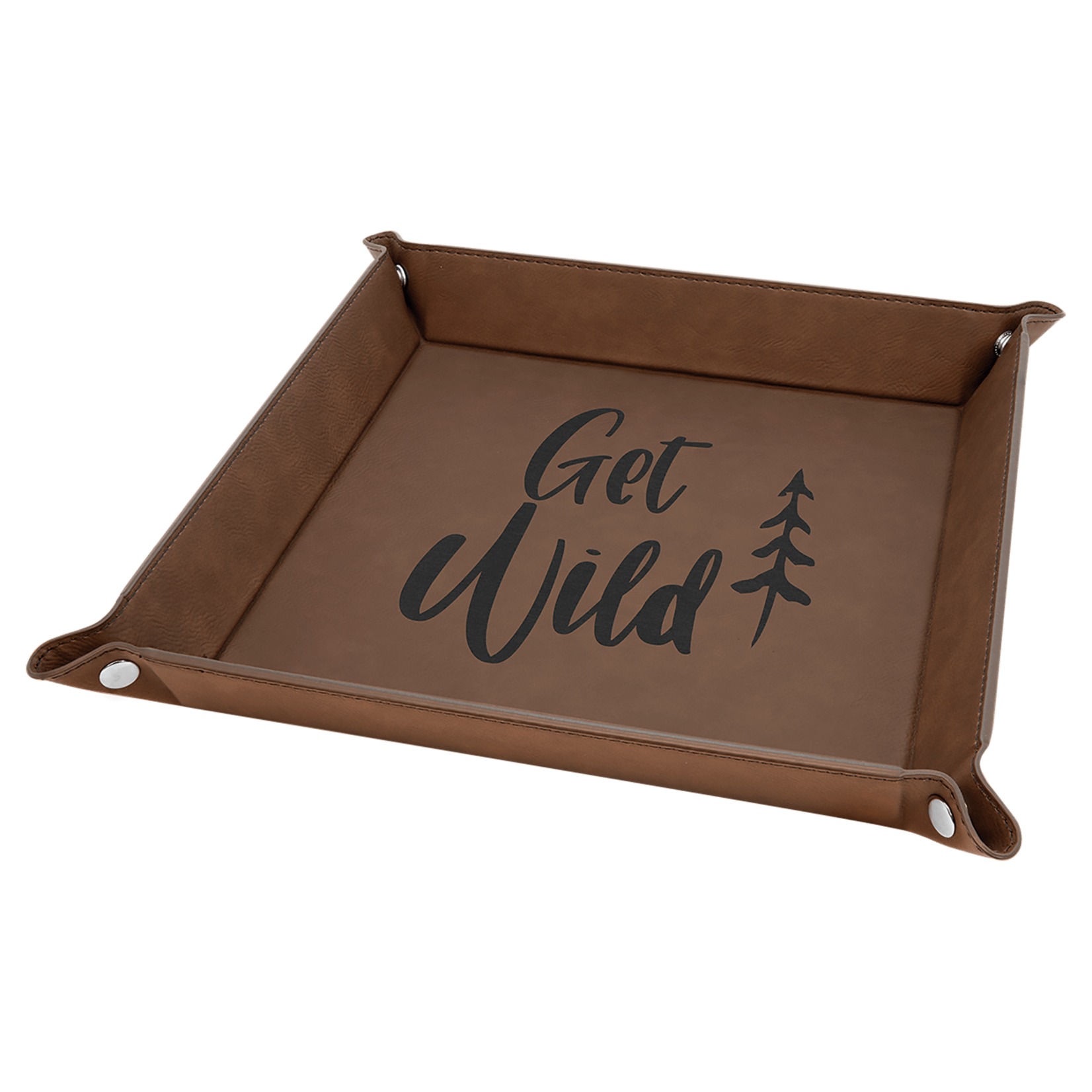 Prim In Proper Custom Engraved Catch All Tray 9x9