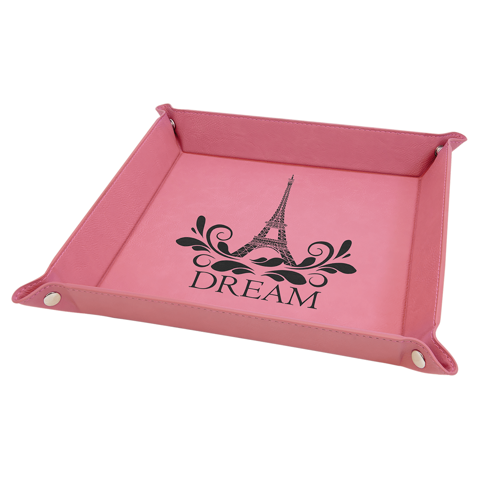 Prim In Proper Custom Engraved Catch All Tray 9x9