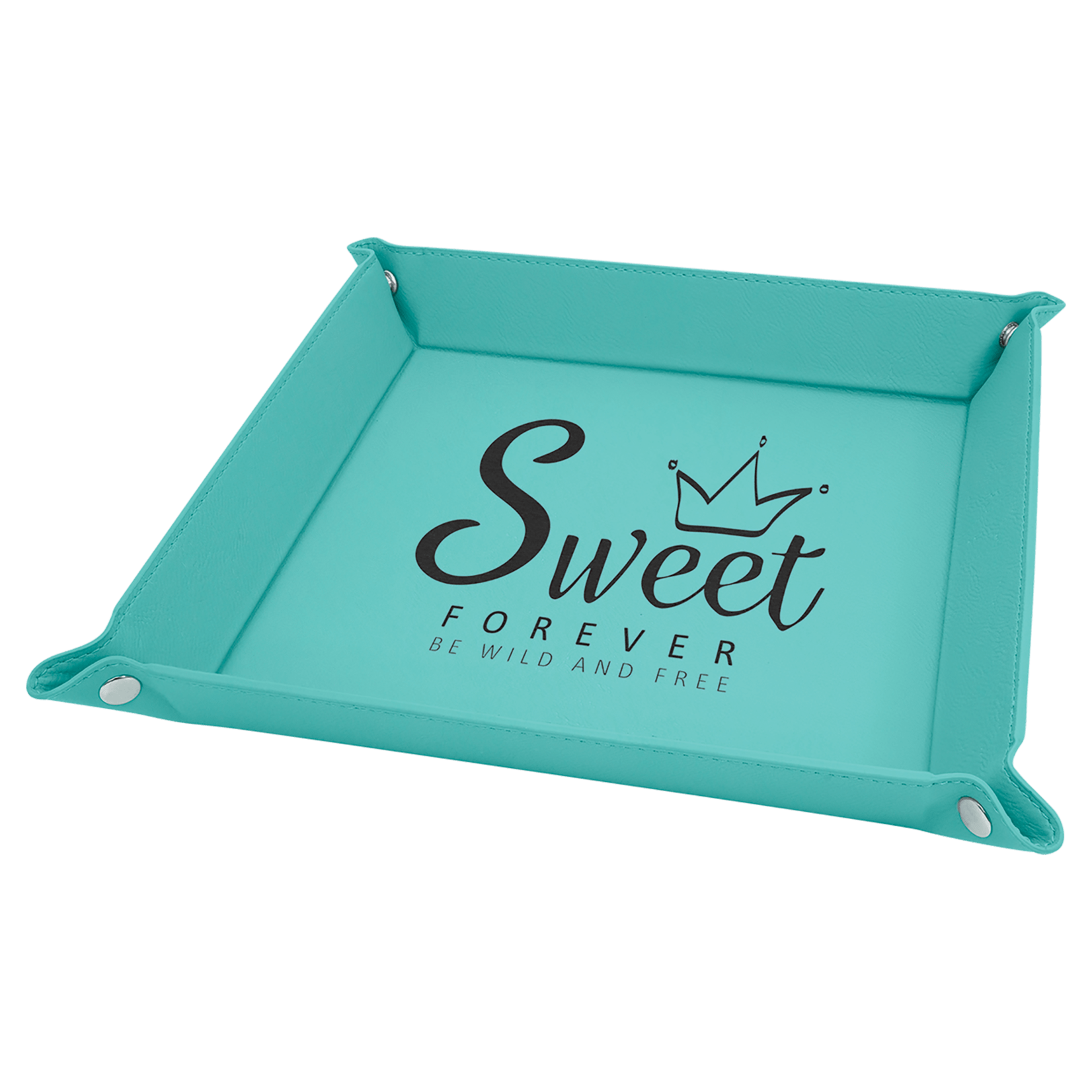 Prim In Proper Custom Engraved Catch All Tray 9x9