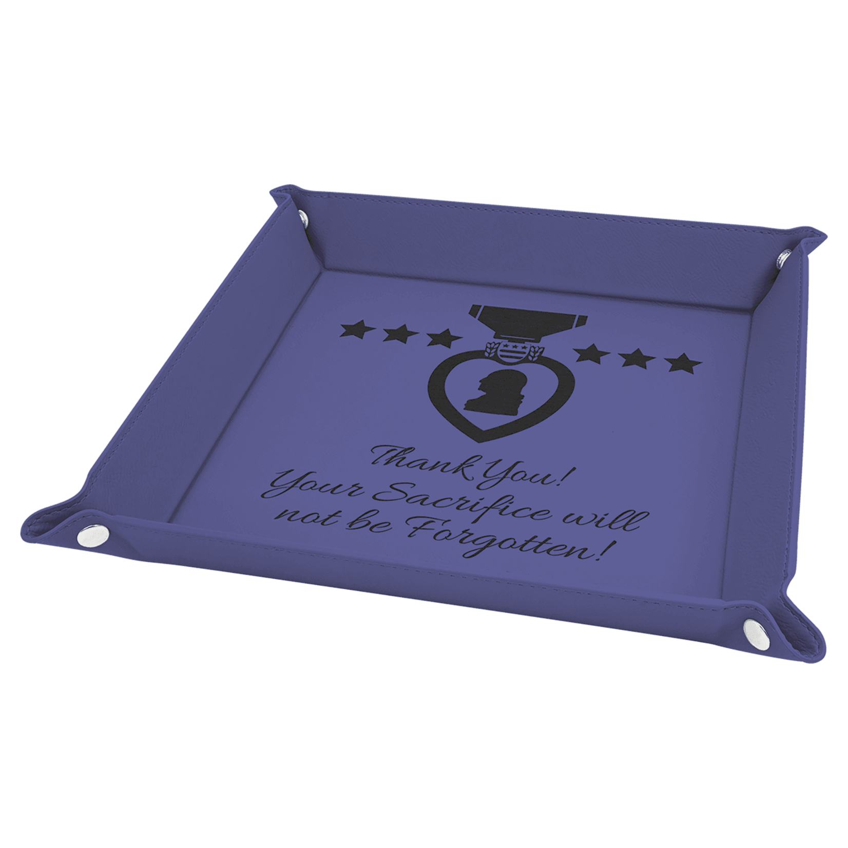 Prim In Proper Custom Engraved Catch All Tray 9x9