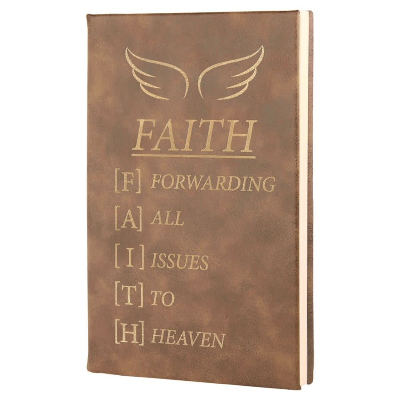 Prim In Proper Leatherette Journal w/ Lined Notepad
