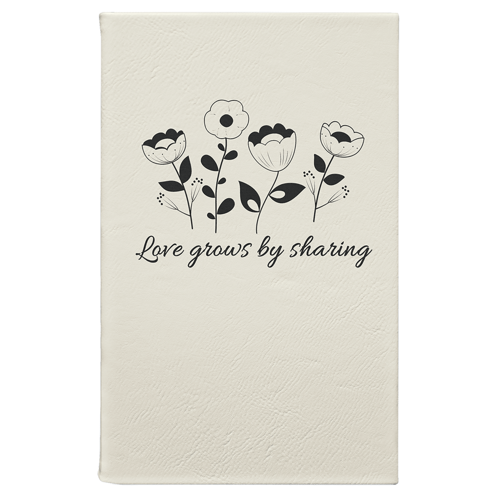 Prim In Proper Leatherette Journal w/ Lined Notepad