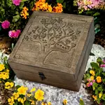 Wilco Home Tree of Love Hand Carved Box - Valentine's Day