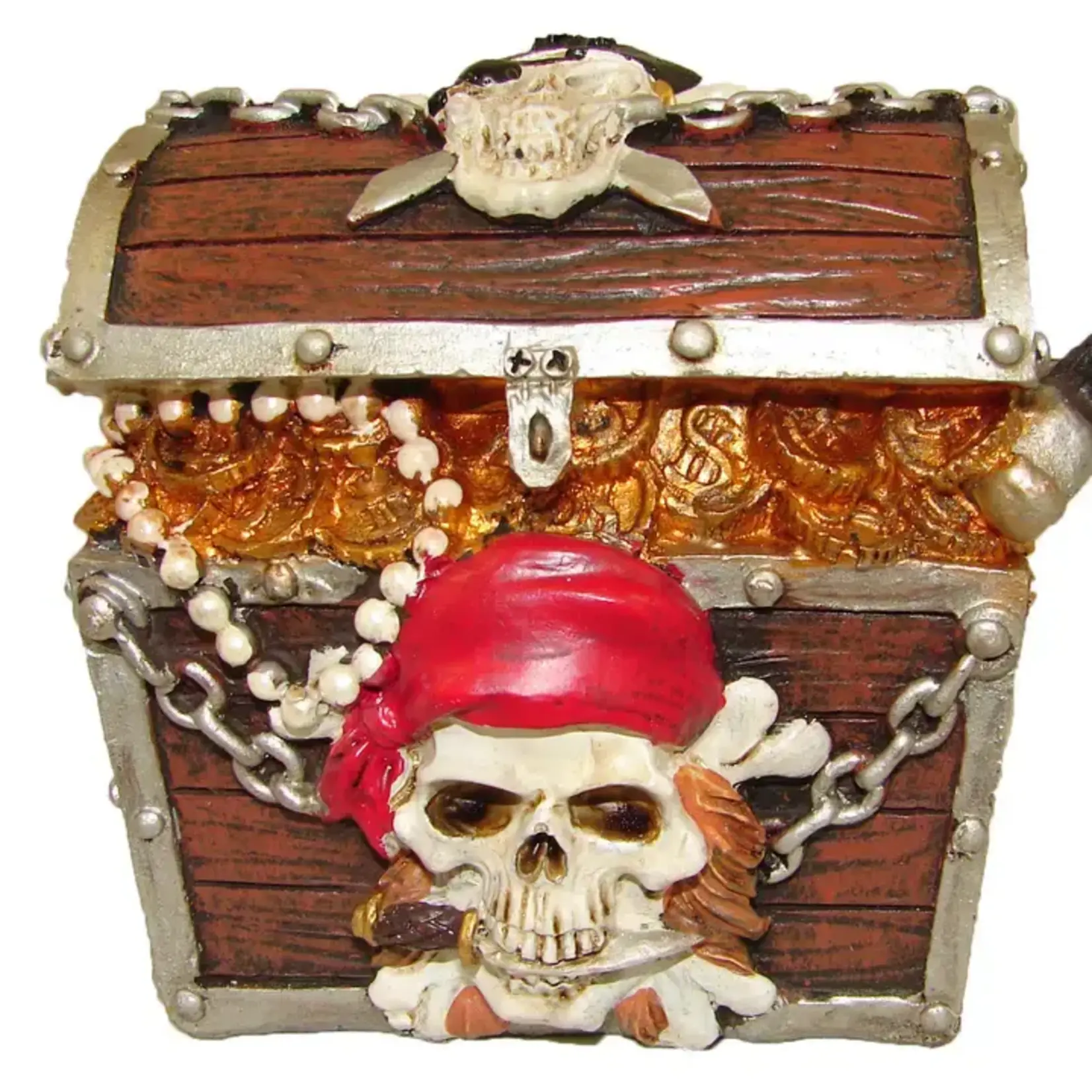 Sea Creations Pirate Monkey Box Piggy Bank 4 1/2"