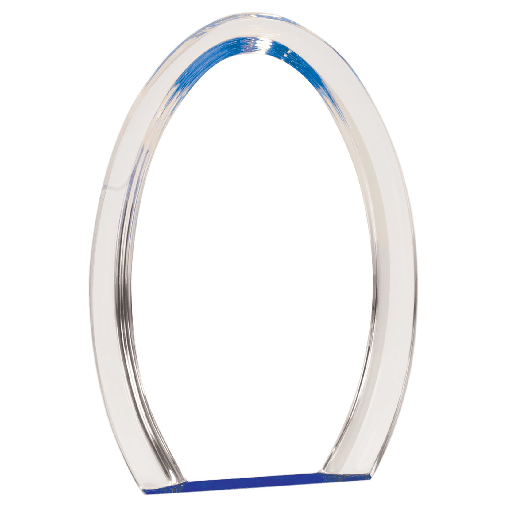 Prim In Proper Blue Oval Halo Acrylic Award