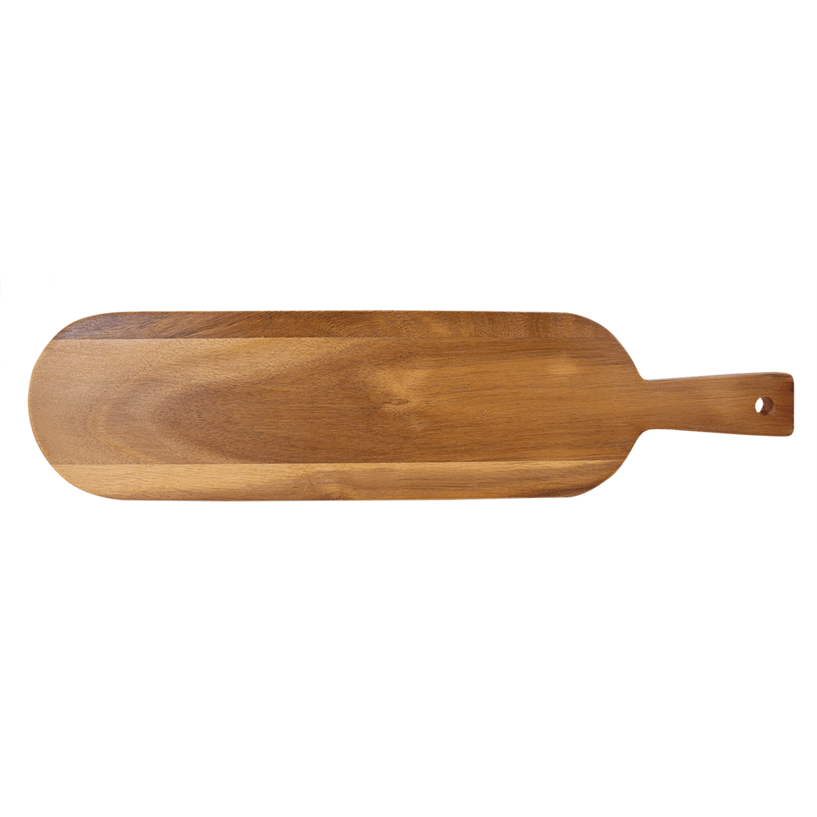 Prim In Proper Acacia Wood/Slate Coaster Serving Board 18.5 x 4.25