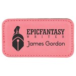 Prim In Proper Leatherette Name Badge Tag 3 x 1.5"