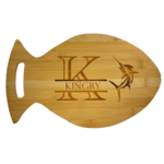 Prim In Proper Bamboo Fish Serving & Cutting Board 14x8.5"