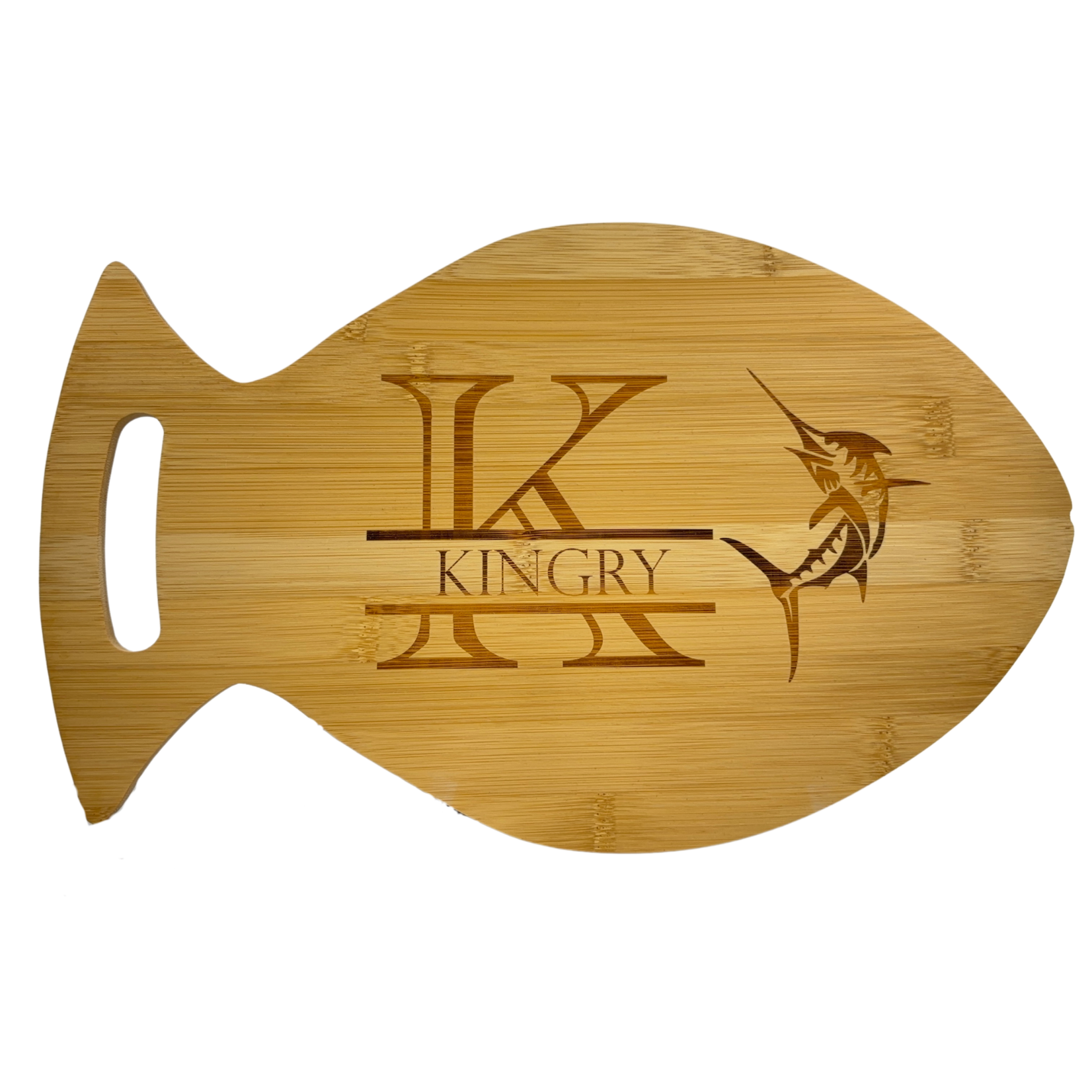 Prim In Proper Custom Engraved Bamboo Fish Serving & Cutting Board