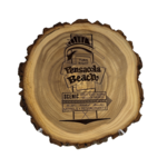 Prim In Proper Wooden Log Natural Edge Plaque 9"