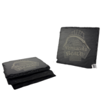 Prim In Proper PB Sign Slate Coaster 4" Square 4 pc