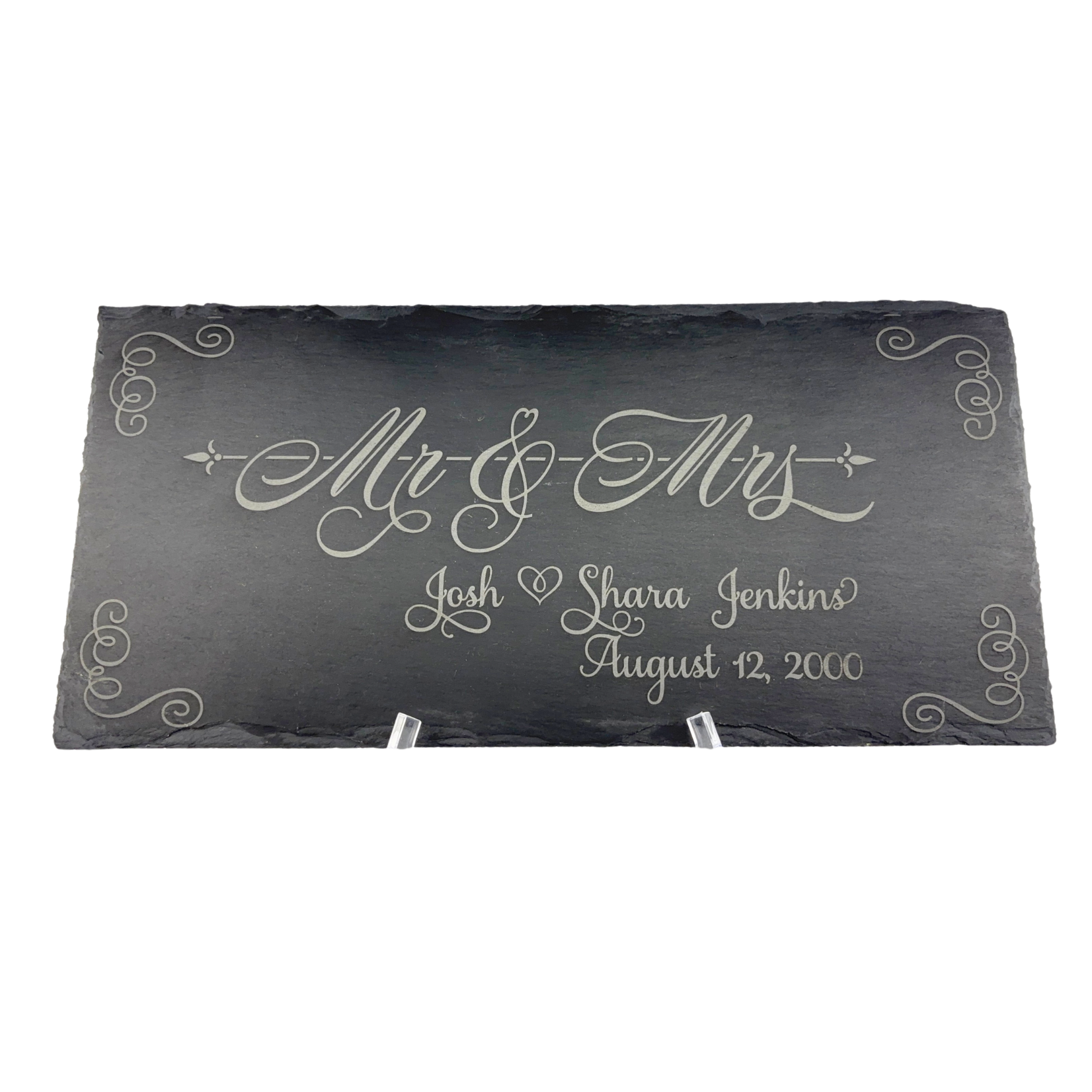 Prim In Proper Custom Engraved Slate Tray - Rectangular 15x7.5