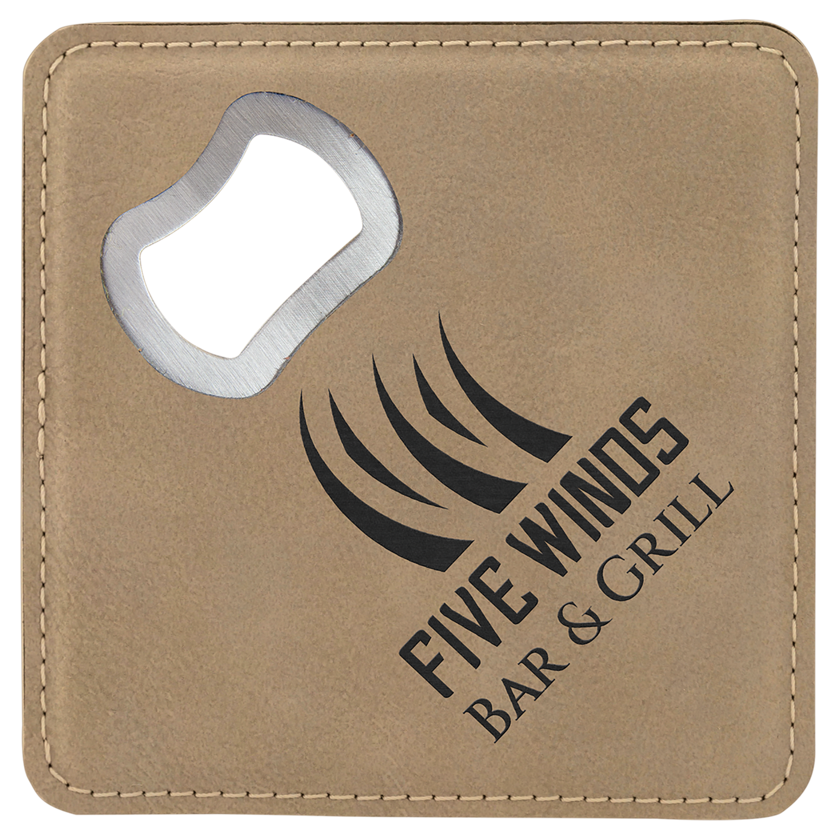 Prim In Proper Custom Engraved Bottle Opener Coaster
