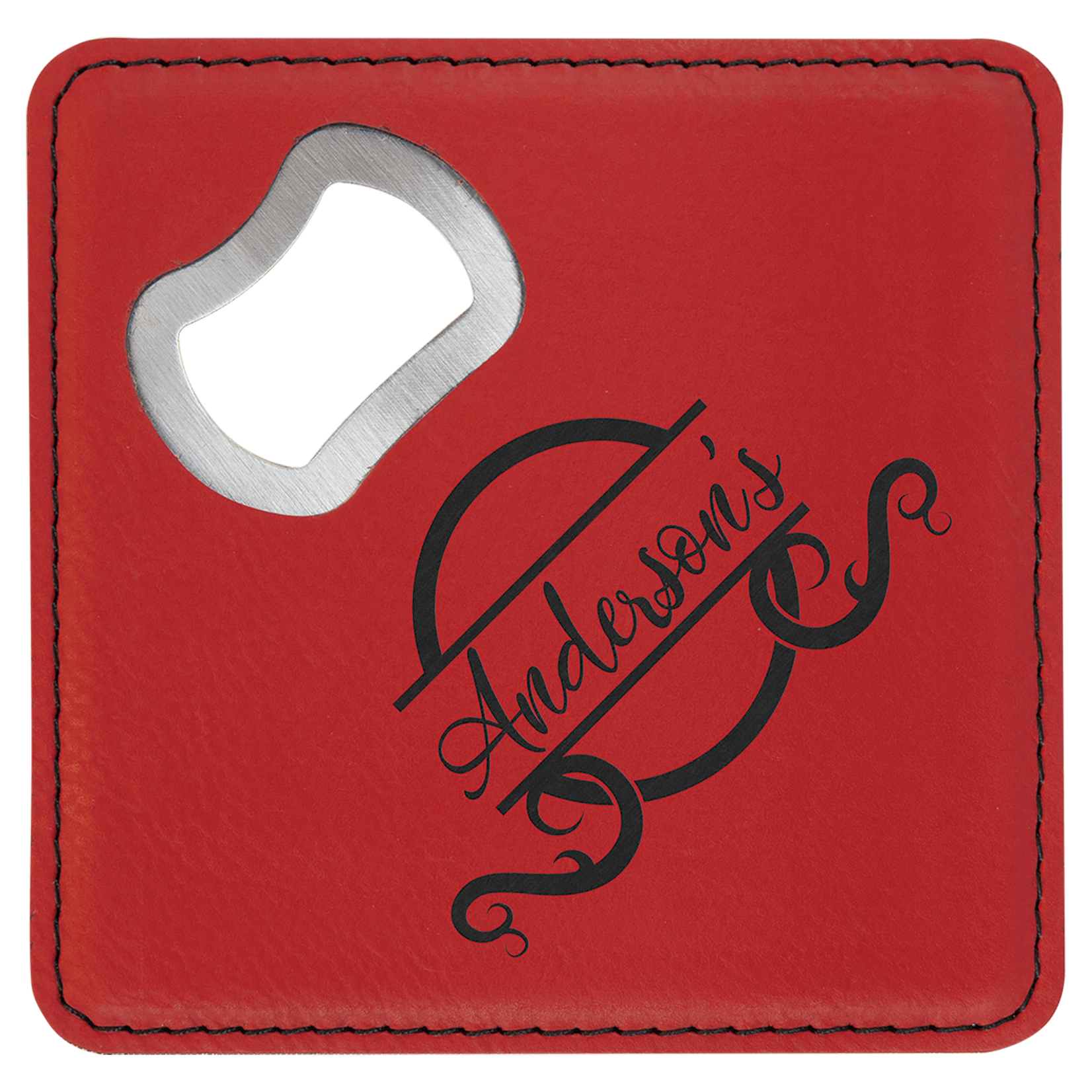 Prim In Proper Custom Engraved Bottle Opener Coaster