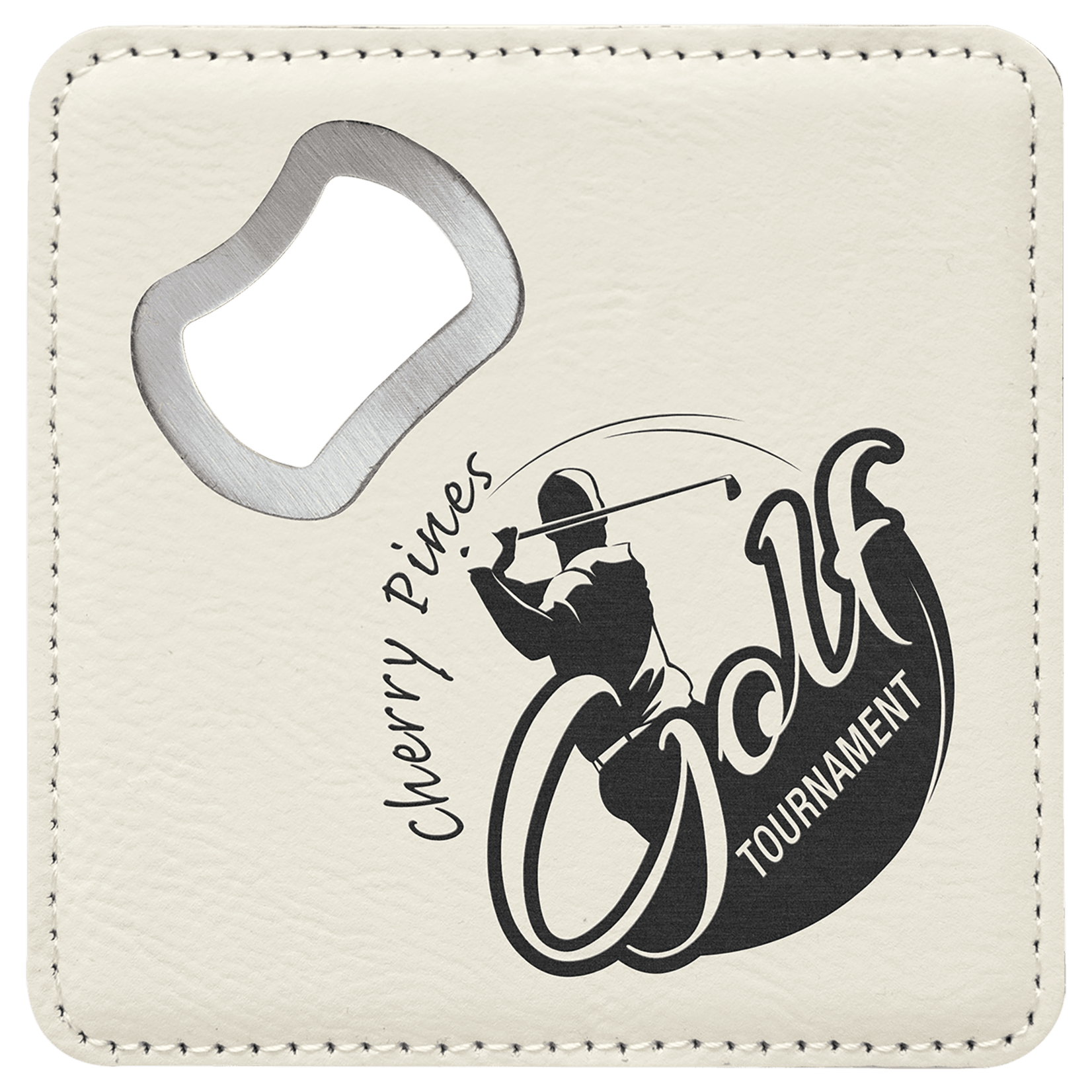 Prim In Proper Custom Engraved Bottle Opener Coaster