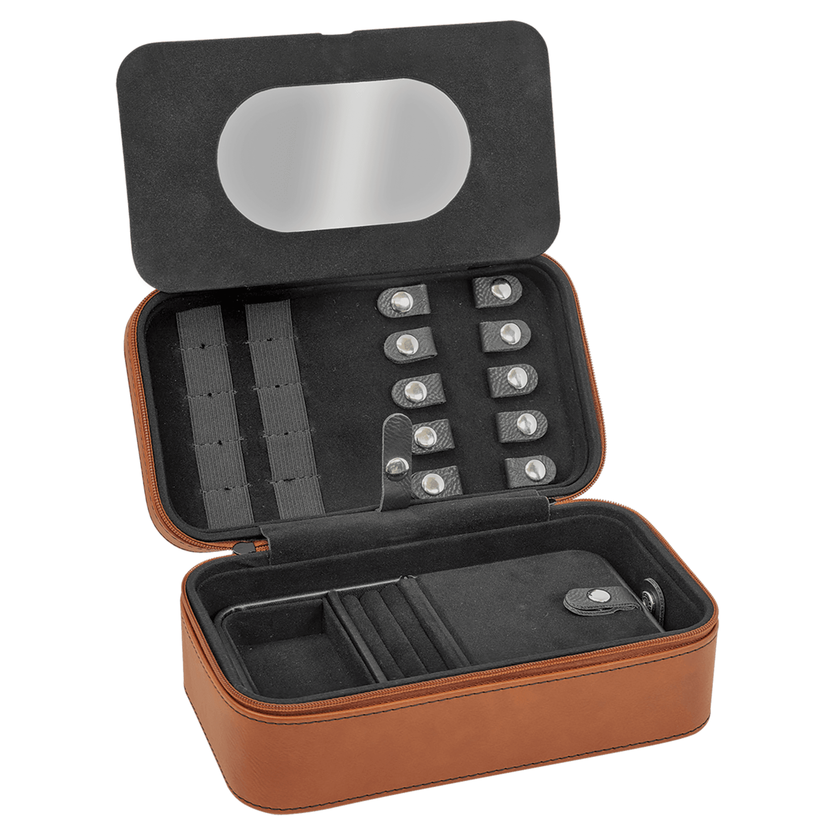 Prim In Proper Custom Engraved Leatherette Deluxe Jewelry Box