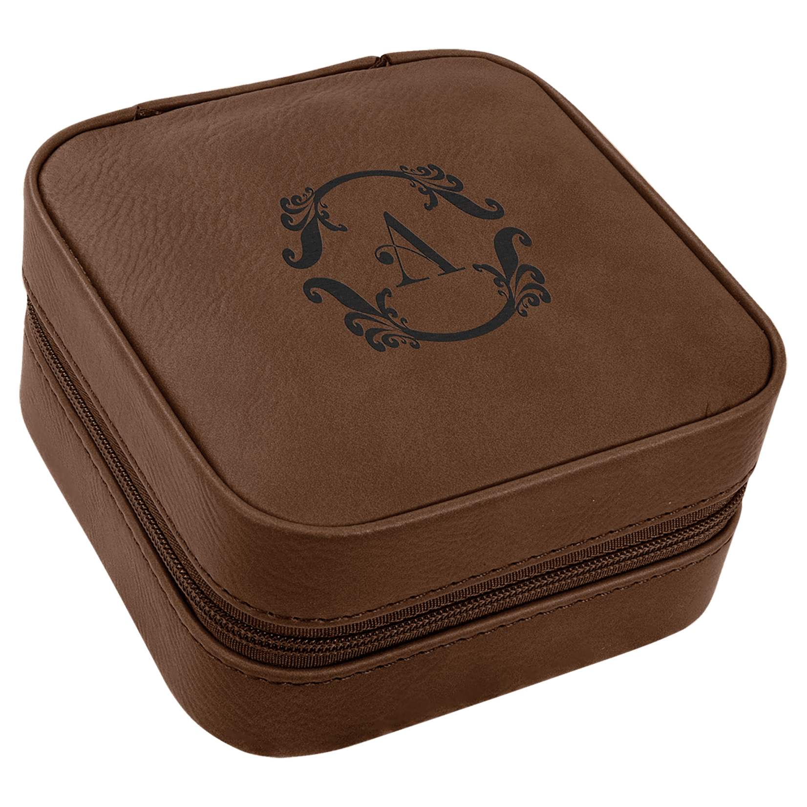 Prim In Proper Custom Engraved Leatherette Travel Jewelry Box