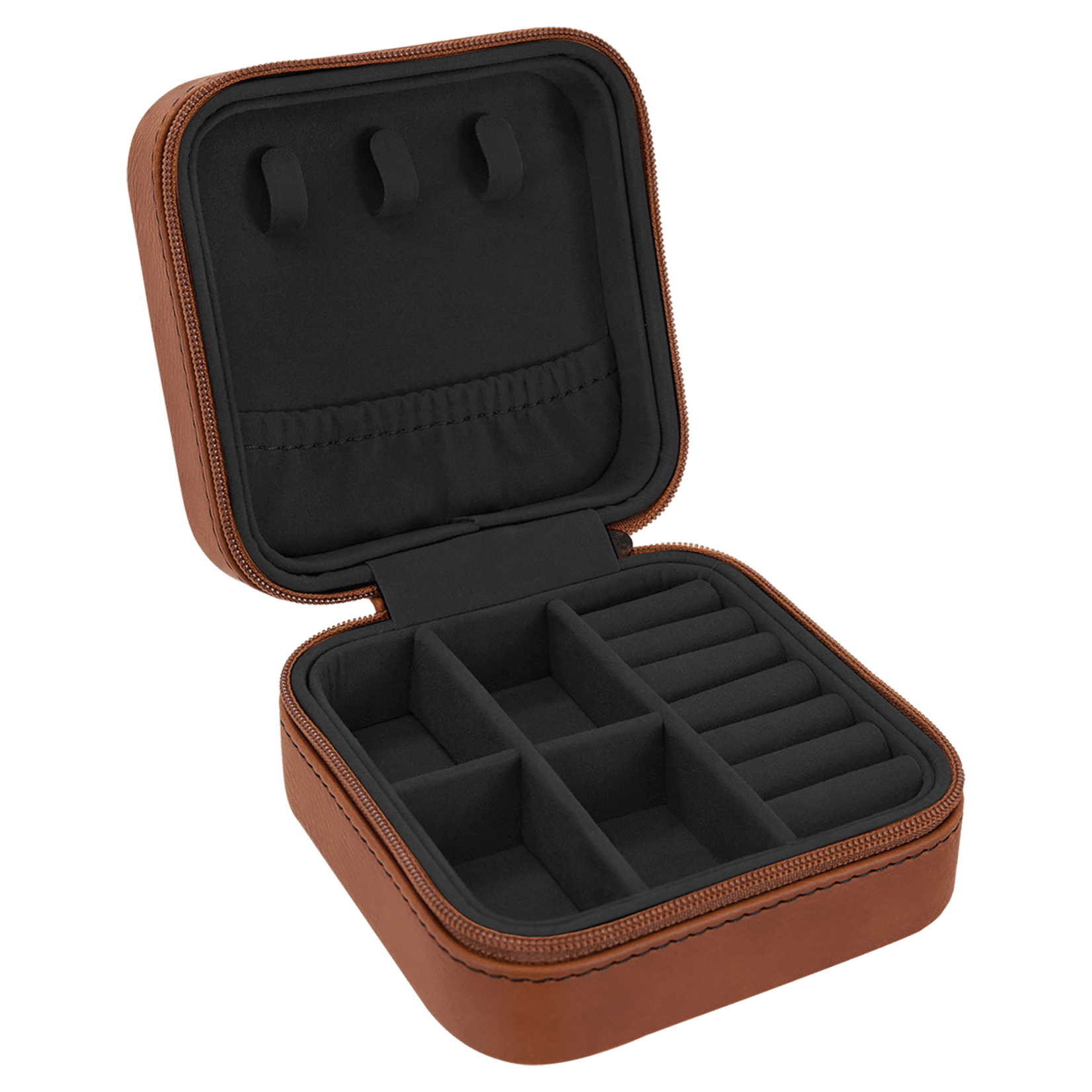 Prim In Proper Custom Engraved Leatherette Travel Jewelry Box