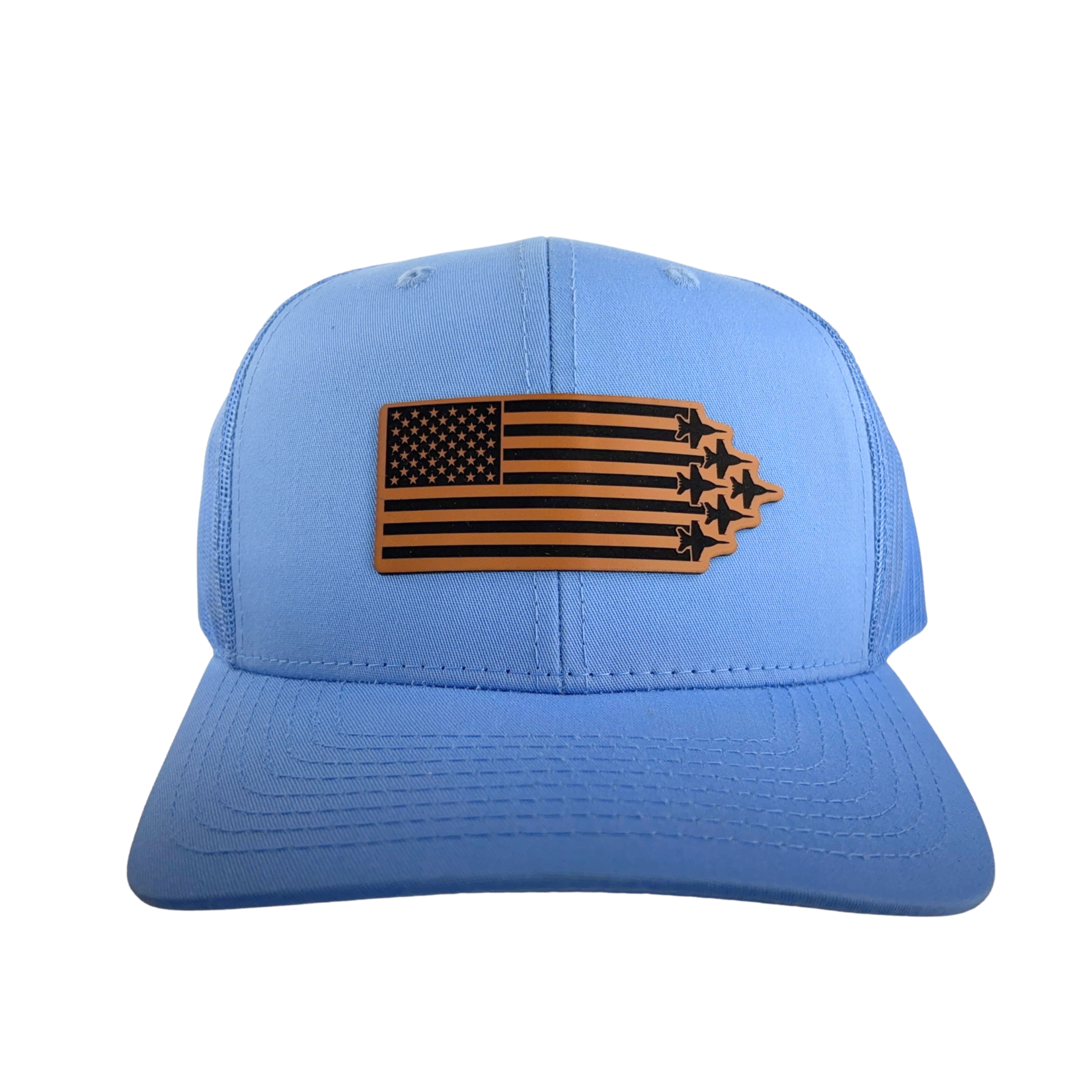 Prim In Proper Trucker Hat Cap US Flag Delta F-18 Jets