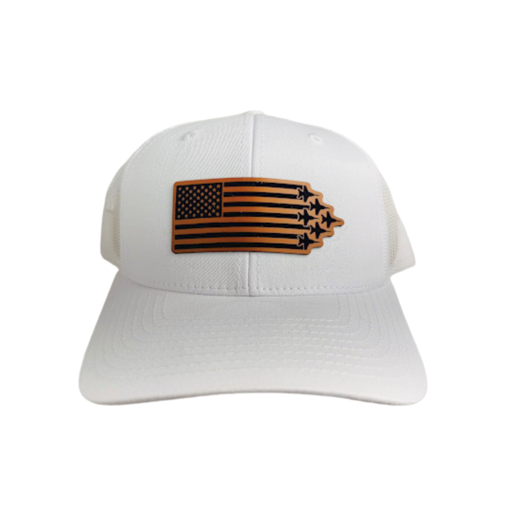 Prim In Proper Trucker Hat Cap w/ American Flag & Delta Jets