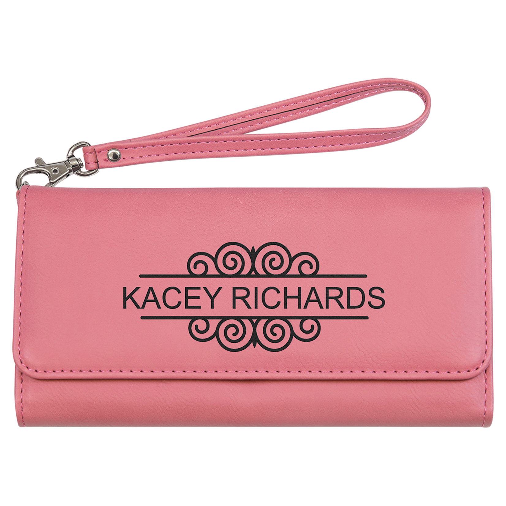 Prim In Proper Custom Engraved Leatherette Ladies Wallet