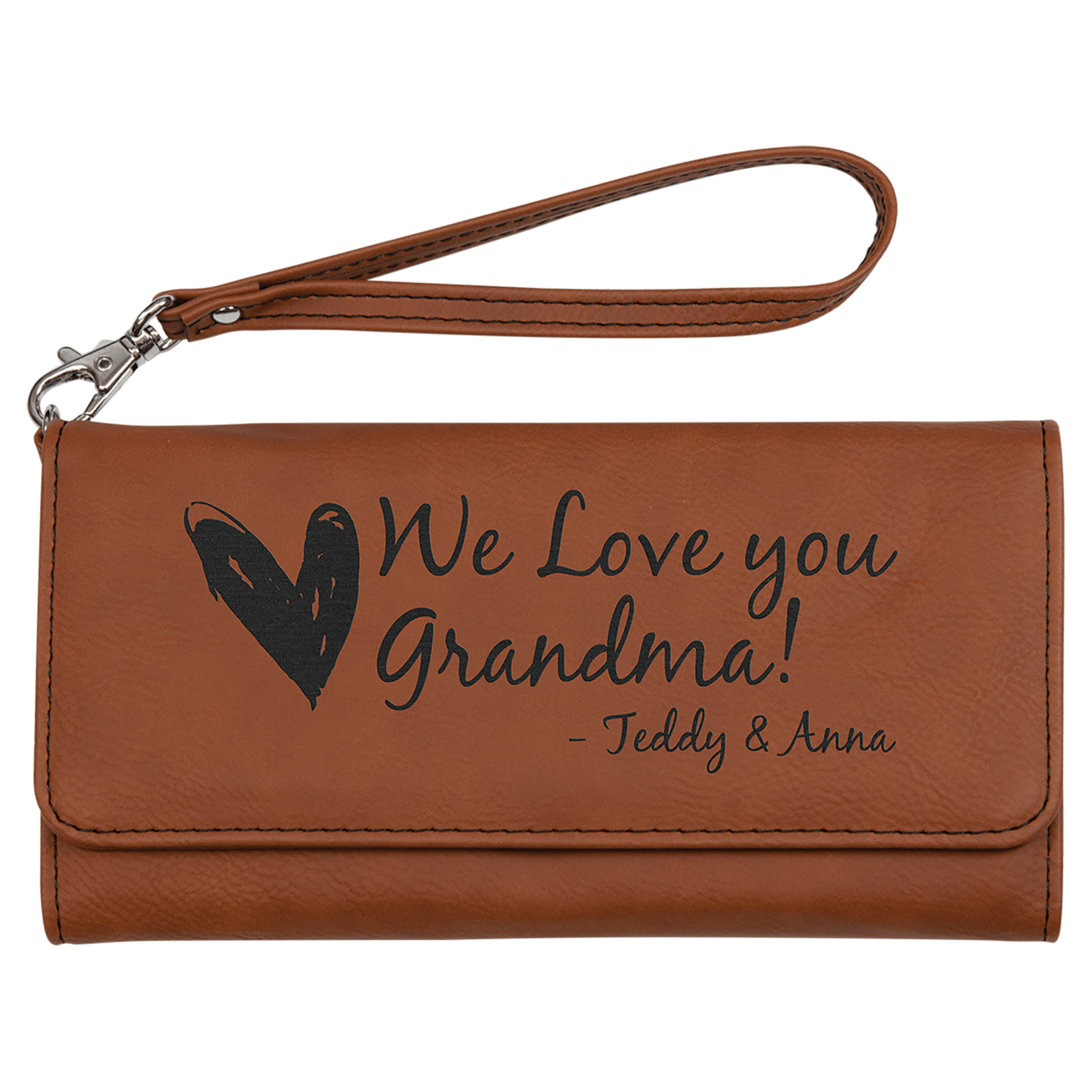 Prim In Proper Custom Engraved Leatherette Ladies Wallet