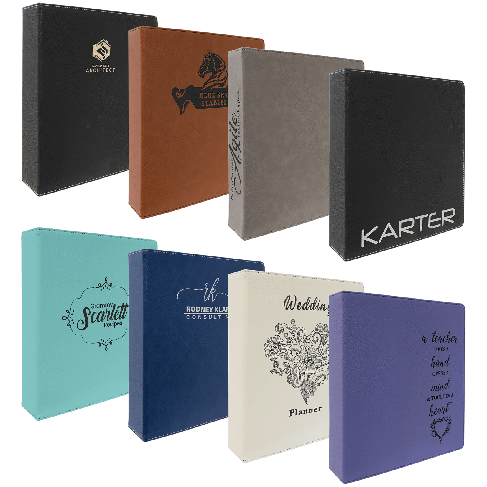 Prim In Proper Custom Engraved Leatherette Binder 2"