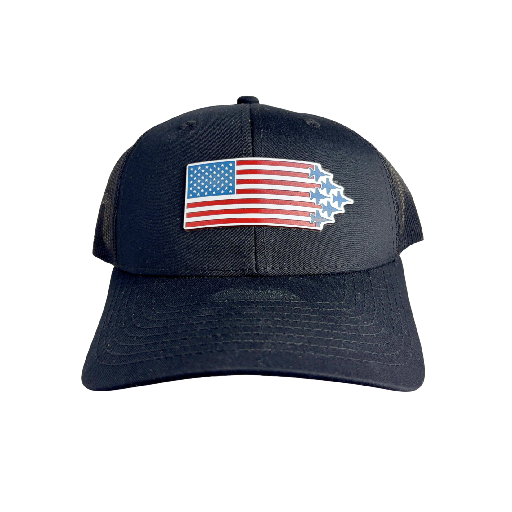 Prim In Proper Trucker Hat Cap Flag Delta Jets Tri RWB