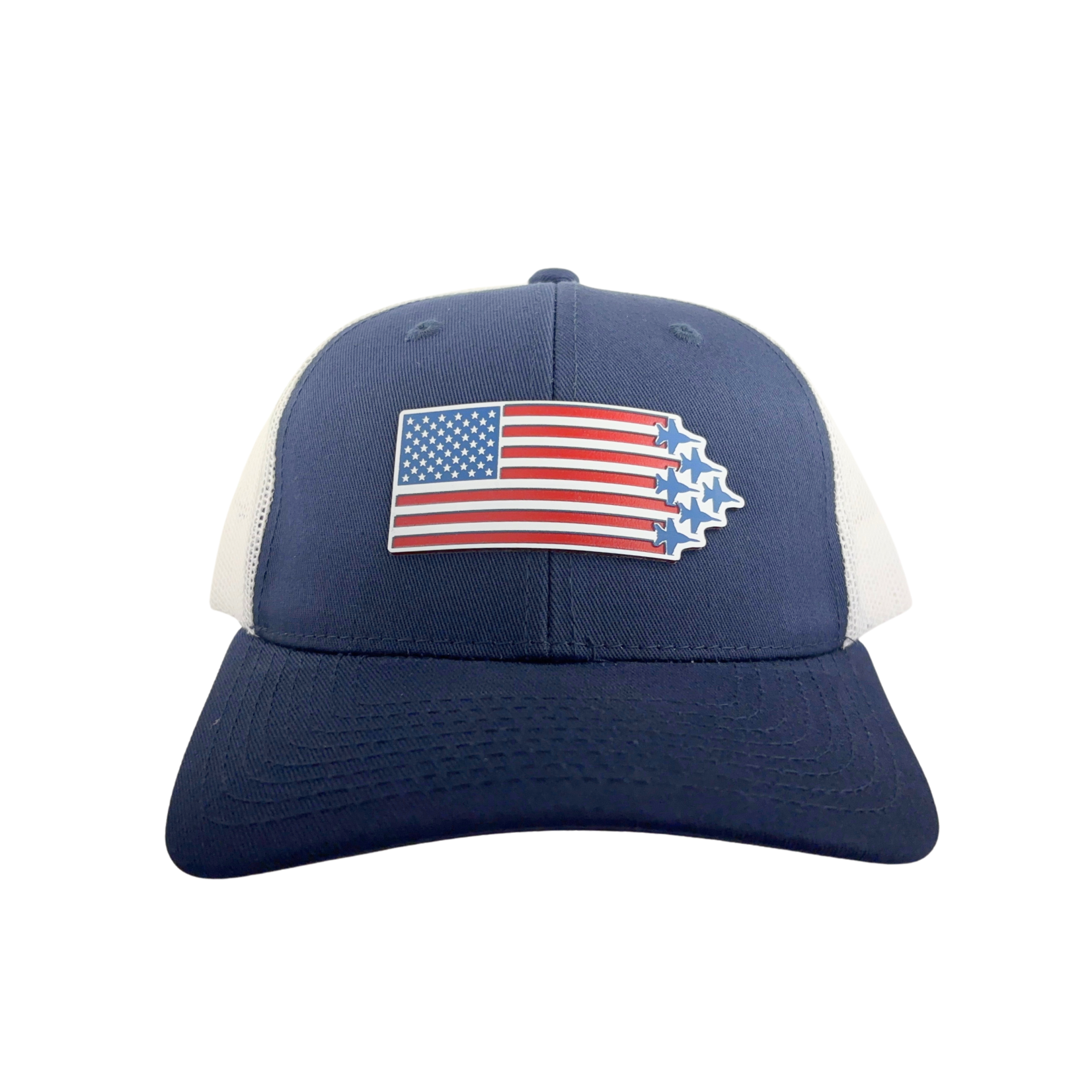 Prim In Proper Trucker Hat Cap Flag Delta Jets Tri RWB