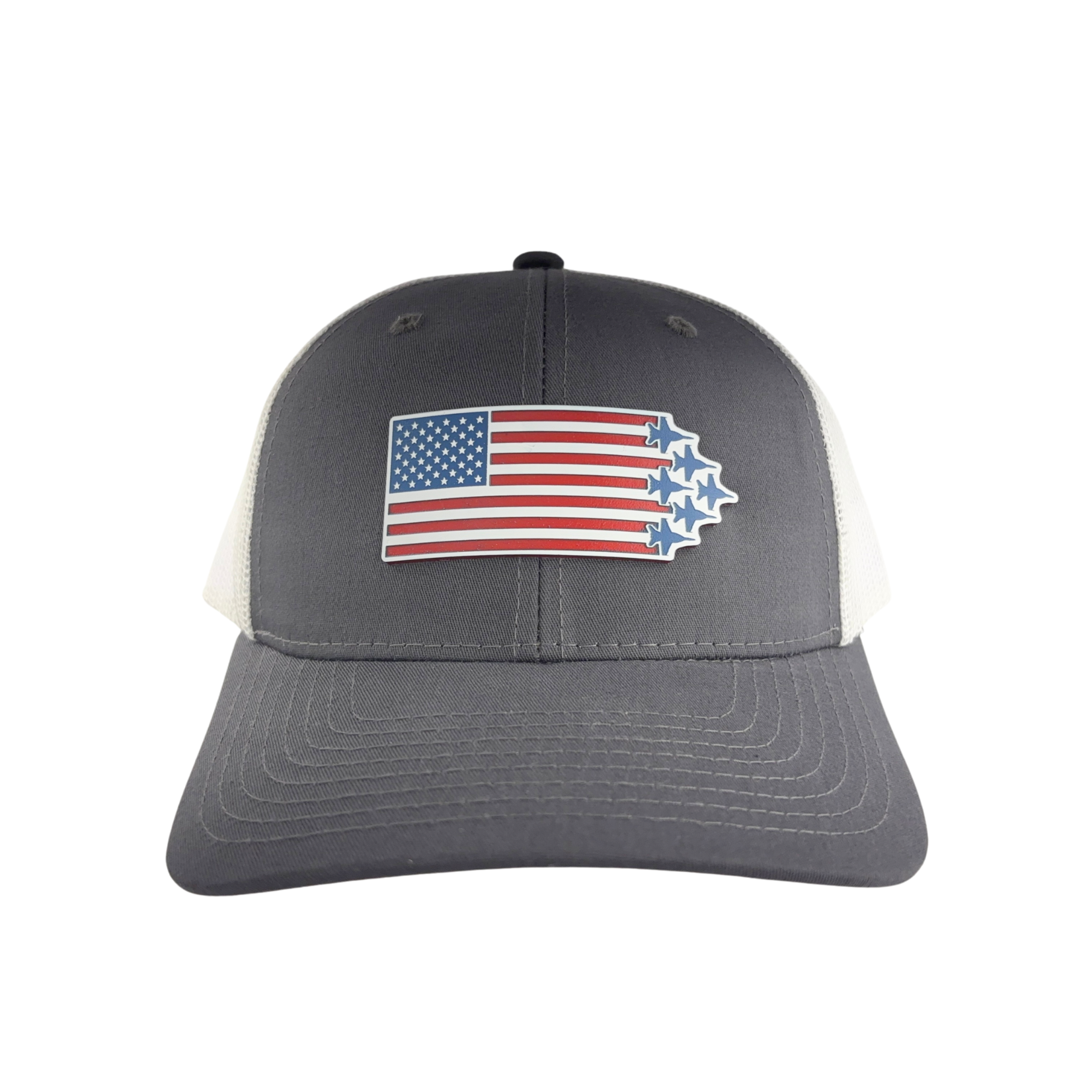 Prim In Proper Trucker Hat Cap Flag Delta Jets Tri RWB