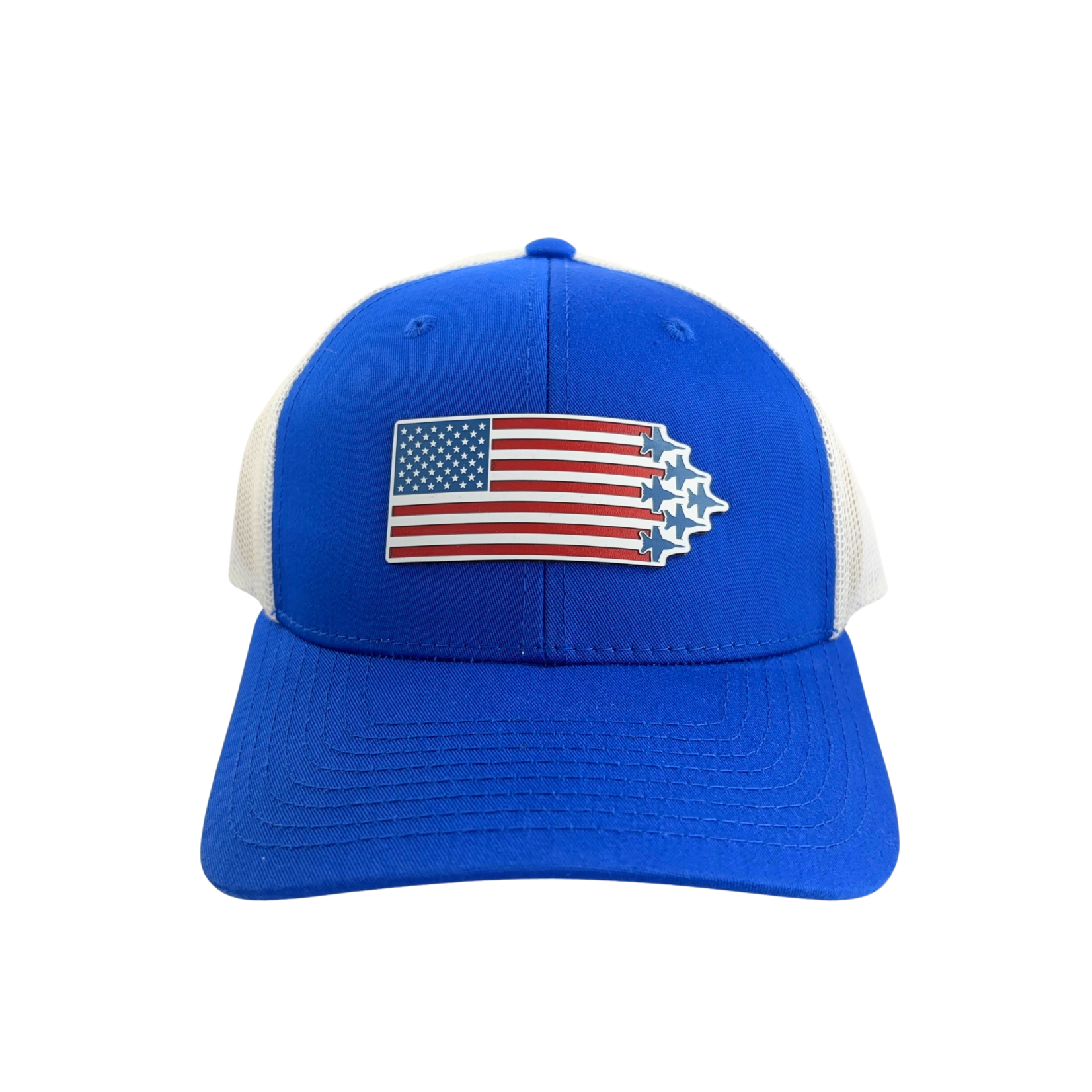 Prim In Proper Trucker Hat Cap Flag Delta Jets Tri RWB