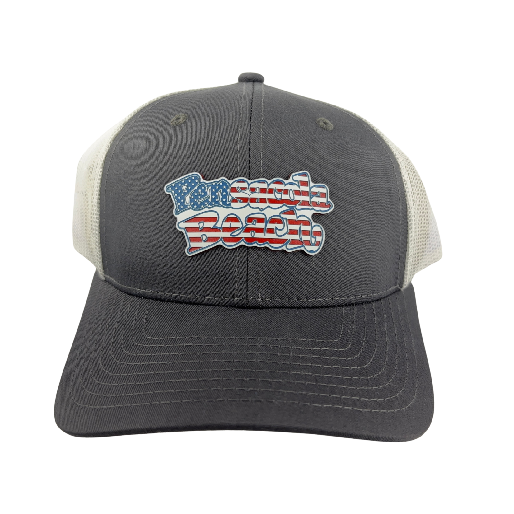 Prim In Proper Trucker Hat Cap Pensacola Beach Tri RWB